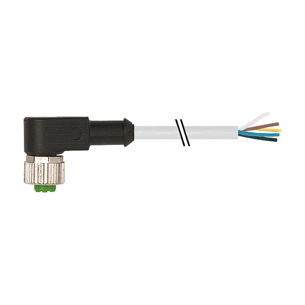 Murrelektronik M12 male 0 Degree shielded with cable, PUR 5x0.34 shielded gy 3m 7000-12361-2151000 - main